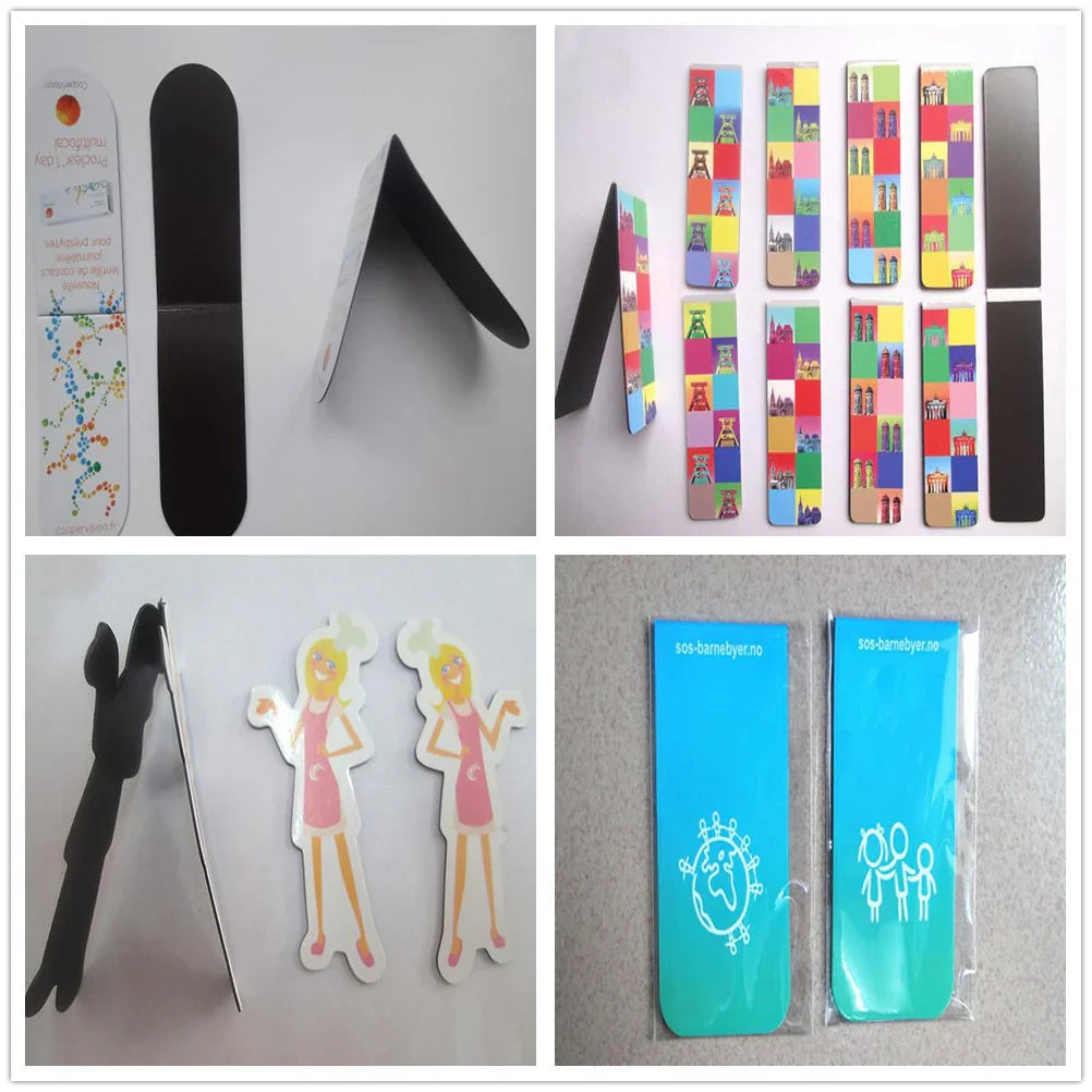 Magnetic bookmarks with various colorful designs for office, school, promotional use